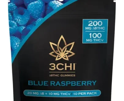 Blue Raspberry THC & THCv Gummies